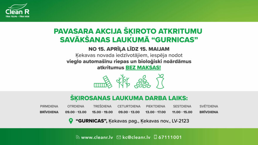 Ķekavas novada pavasara akcijas afiša