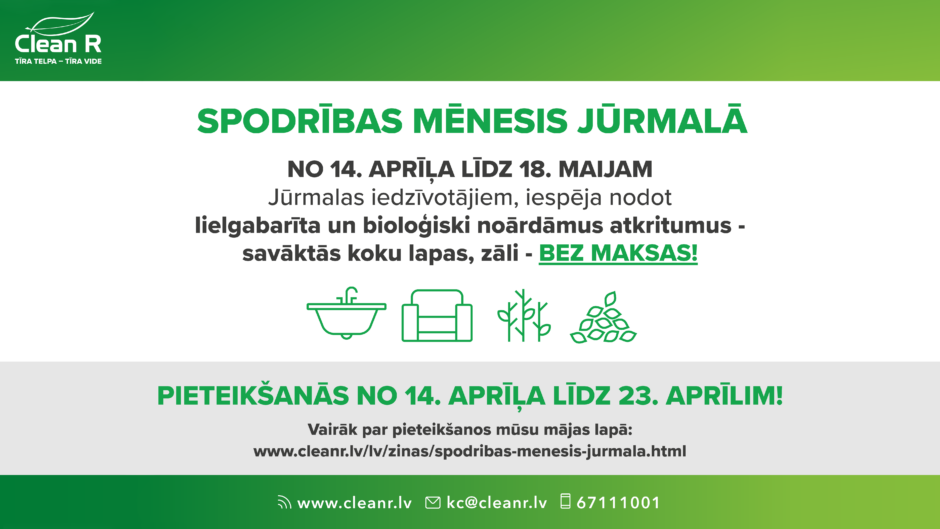 Spodrības mēneša afiša Jūrmalā