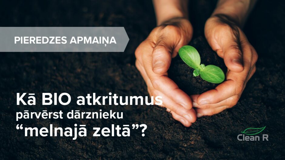 CleanR bio atkritumu afiša par pasākumu