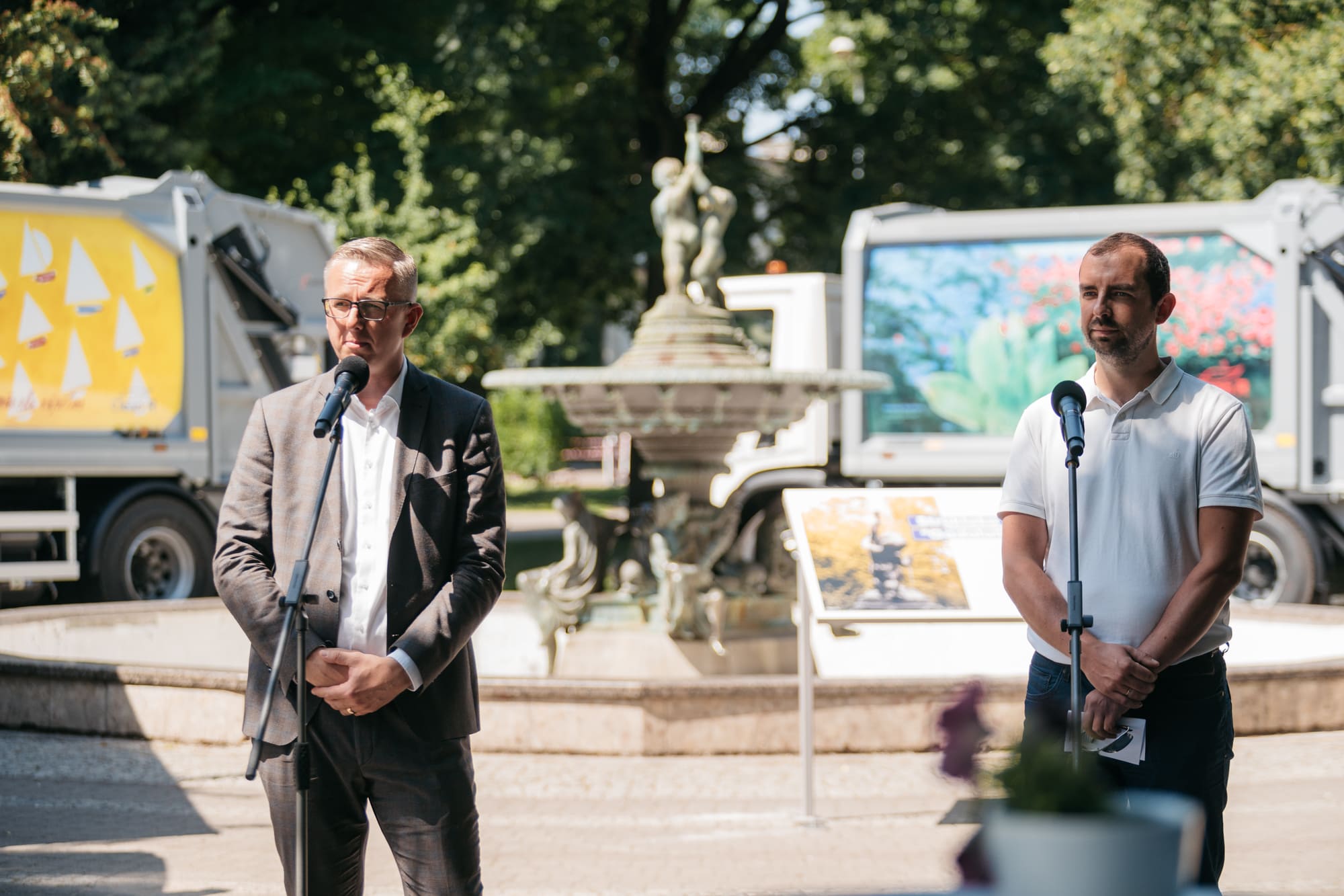 Guntars Levics un Valerijs Stankevičs uzstājas