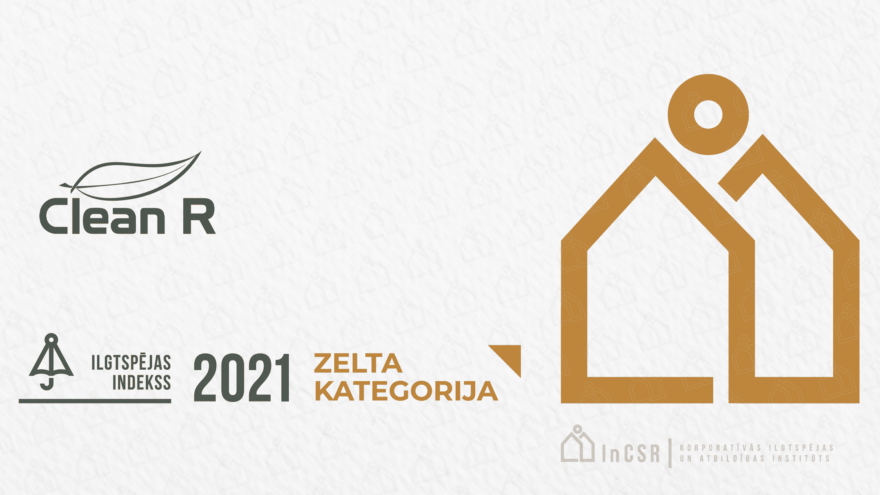 Clean R saņem Ilgtspējas indeksa 2021 zelta kategorijas apbalvojumu