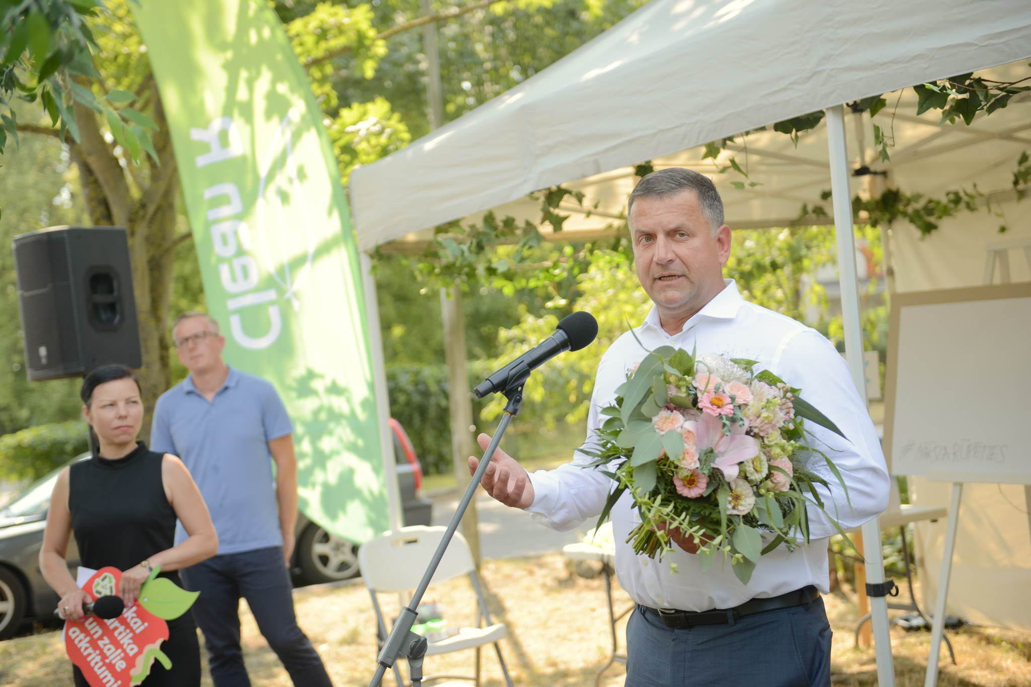 Vīrieša runa Clean R pasākumā