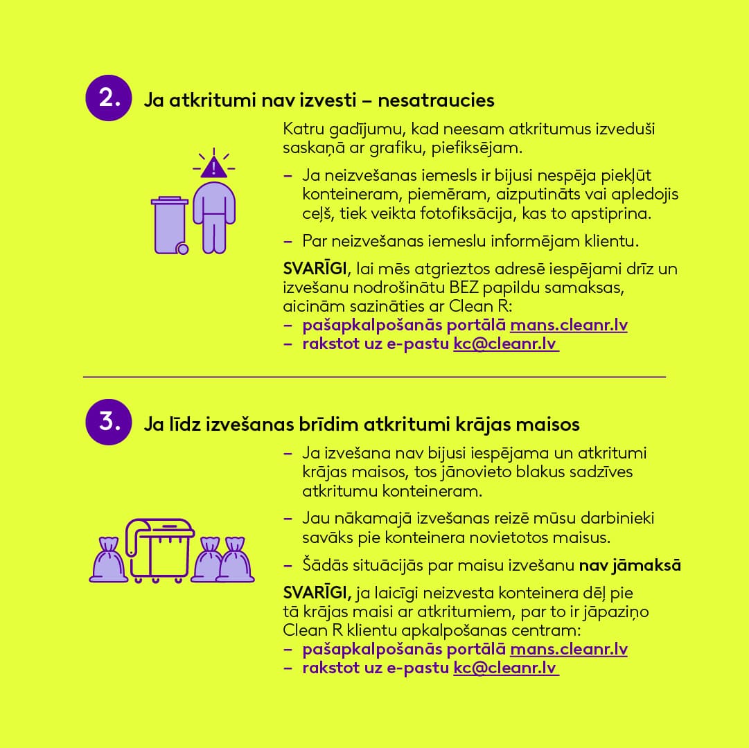Padomi kā rīkoties ar atkritumu izvešanu ziemā