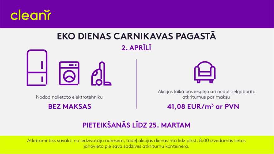 Eko dienas Carnikavas pagastā pavasarī