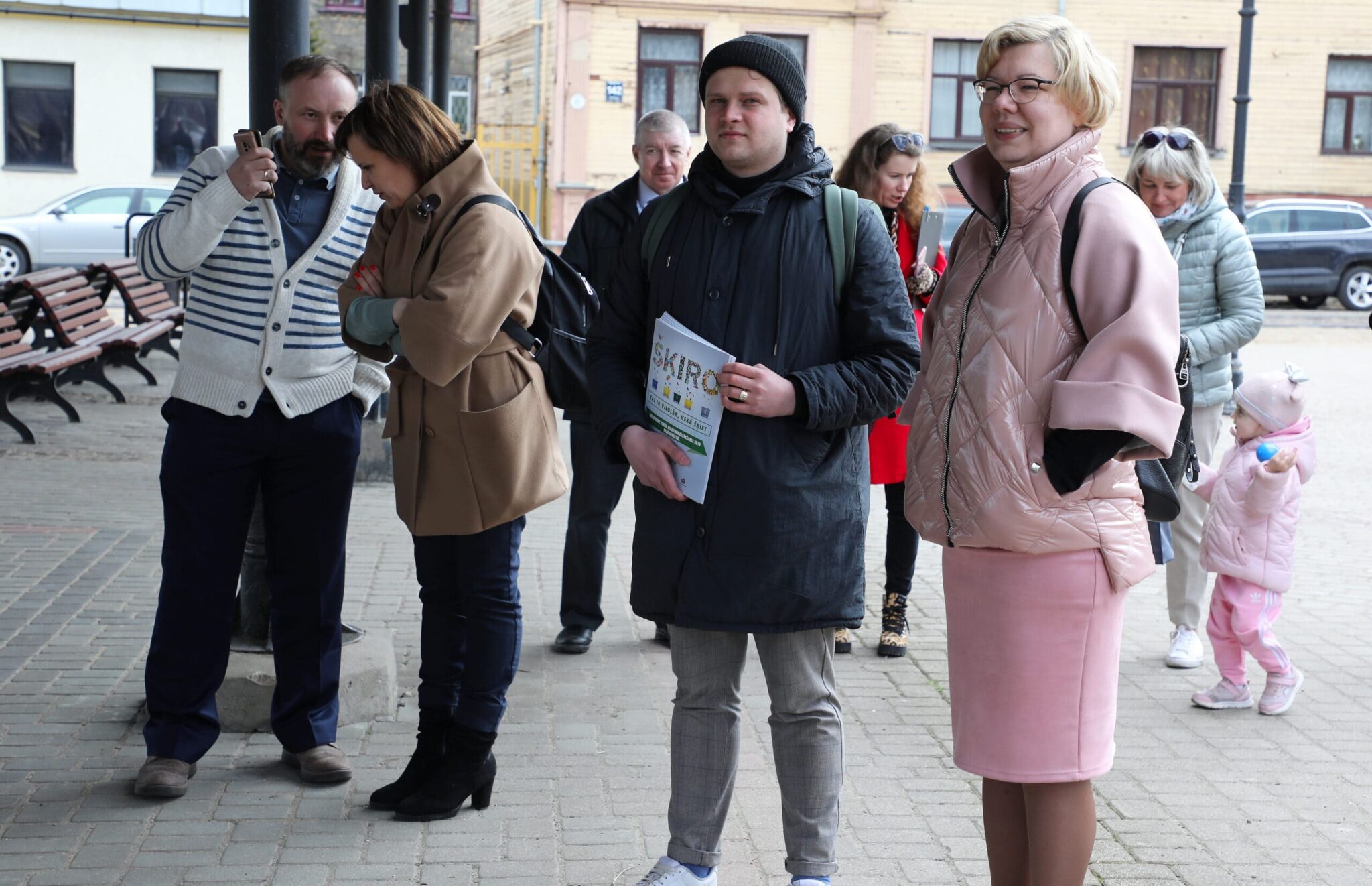 Cilvēki klausās meistarklasi
