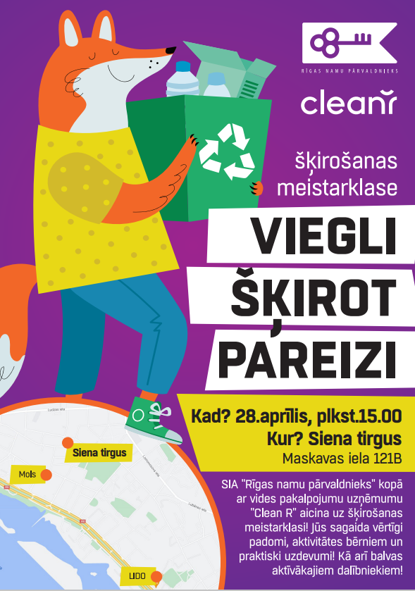 Šķirošanas meistarklases afiša