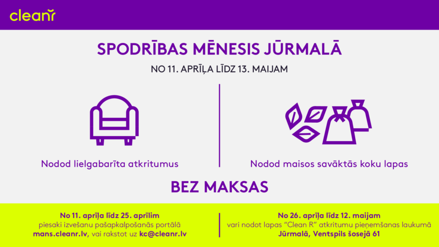 Spodrības mēnesis Jūrmalā aprīlī