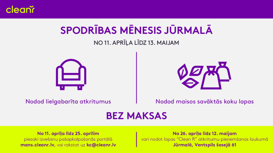 Spodrības mēnesis Jūrmalā aprīlī