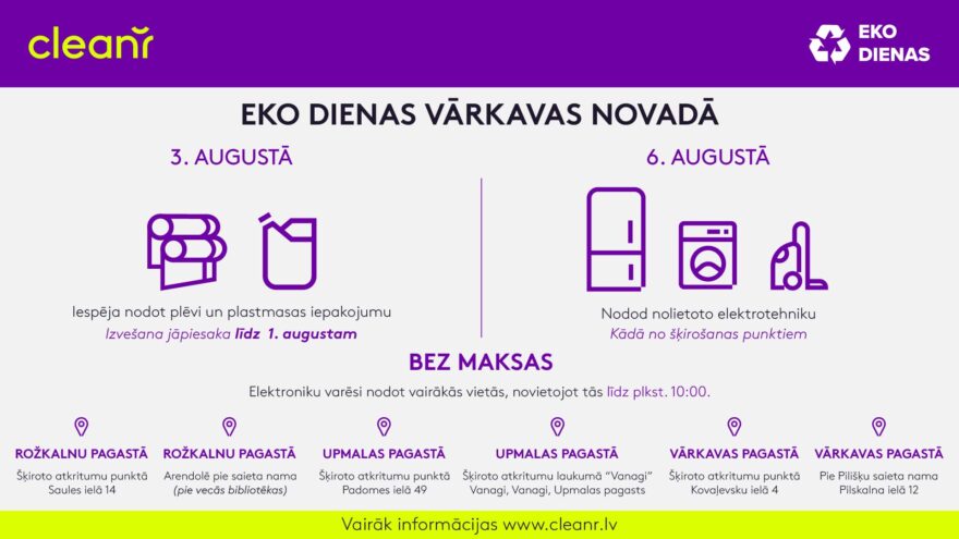 Eko dienas Vārkavas novadā