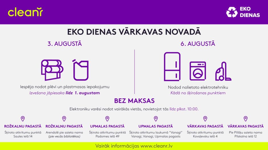 Eko dienas Vārkavas novadā