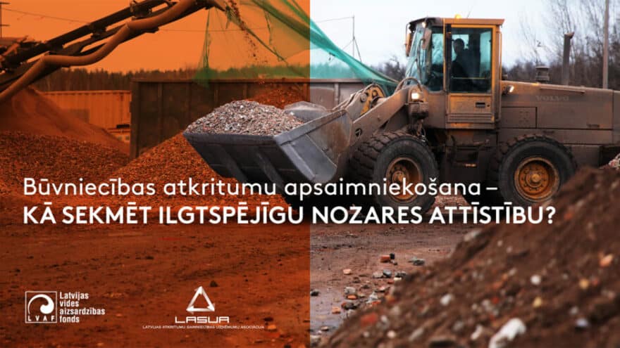 Būvniecības atkritumu apsaimniekošanas afiša