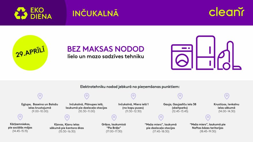 eko dienas Inčukalnā 29. aprīlī