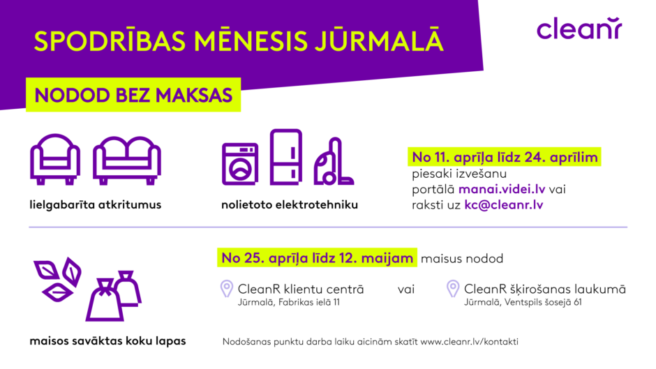 Sprodrības mēnesis Jūrmalā aprīlī
