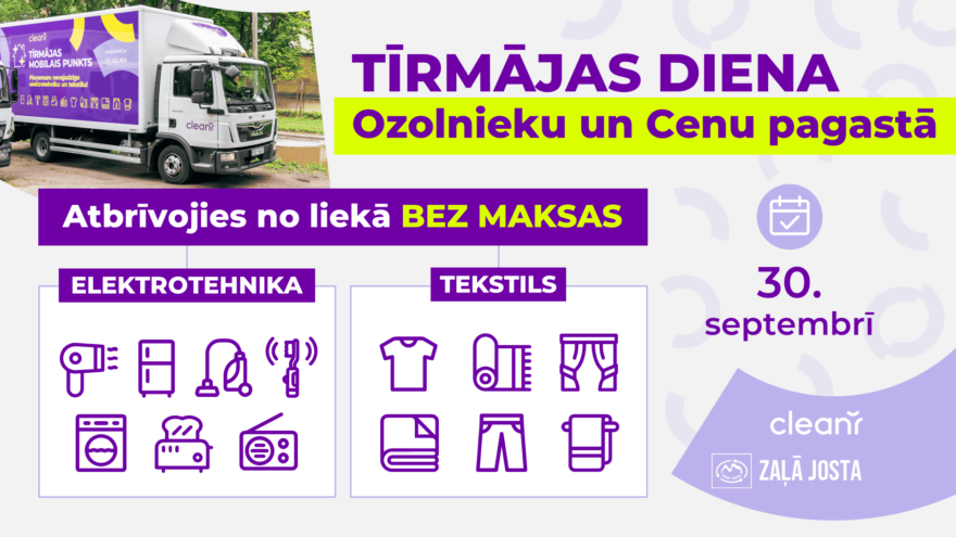 Tīrmājas diena Ozolnieku un Cenu pagastā 30. septembrī