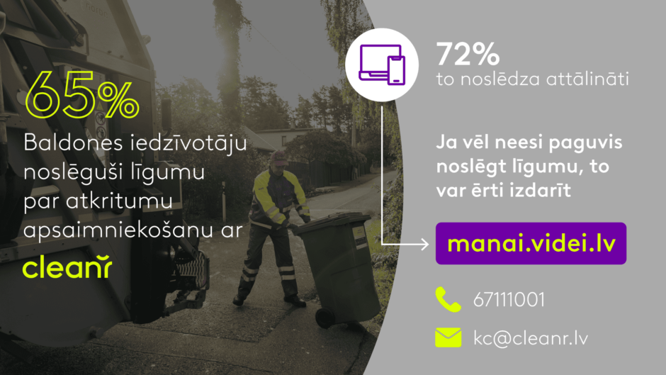 65% Baldones iedzīvotāju jau noslēguši līgumu