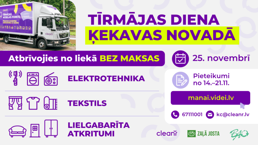 Tīrmājas diena Ķekavas novadā 25. novembrī