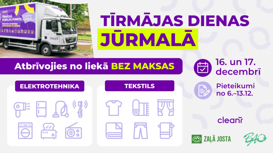 Tīrmājas dienas Jūrmalā 16. un 17. Decembrī