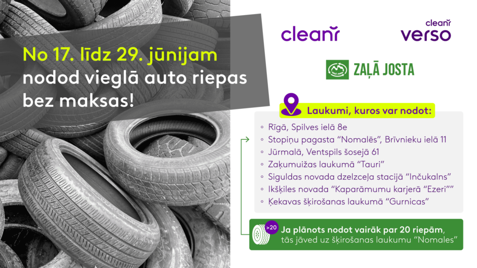 Riepu akcija no 17. līdz 29. jūnijam