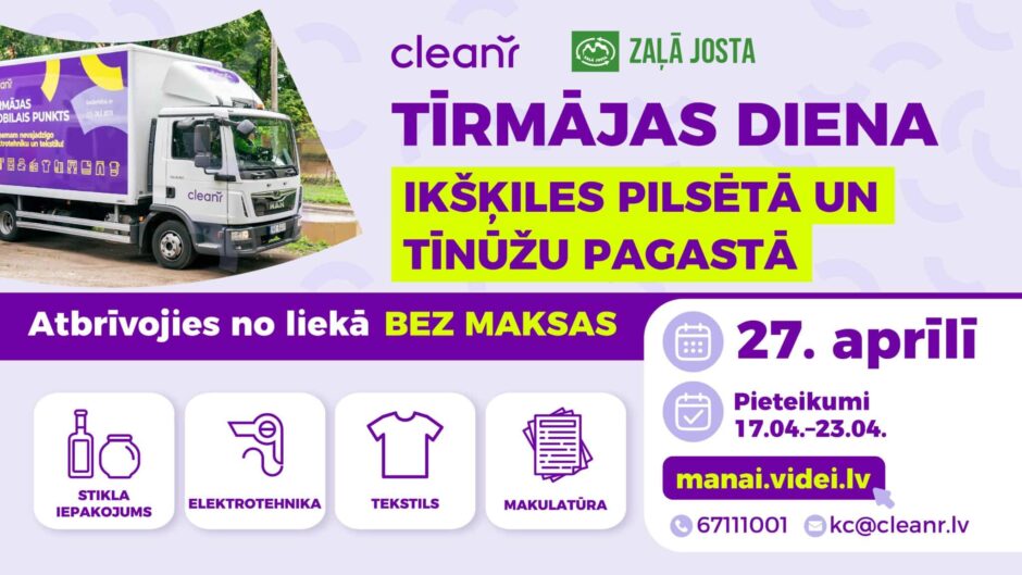 Tīrmājas diena Ikšķilē 27. aprīlī